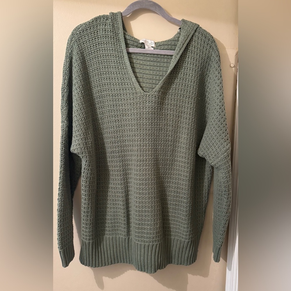 Rachel Zoe Hooded Knit pullover